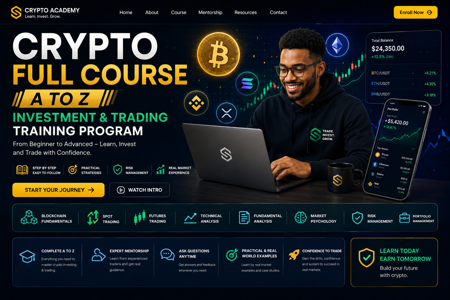 Crypto Full Course A to Z Investment & Trading Training Program